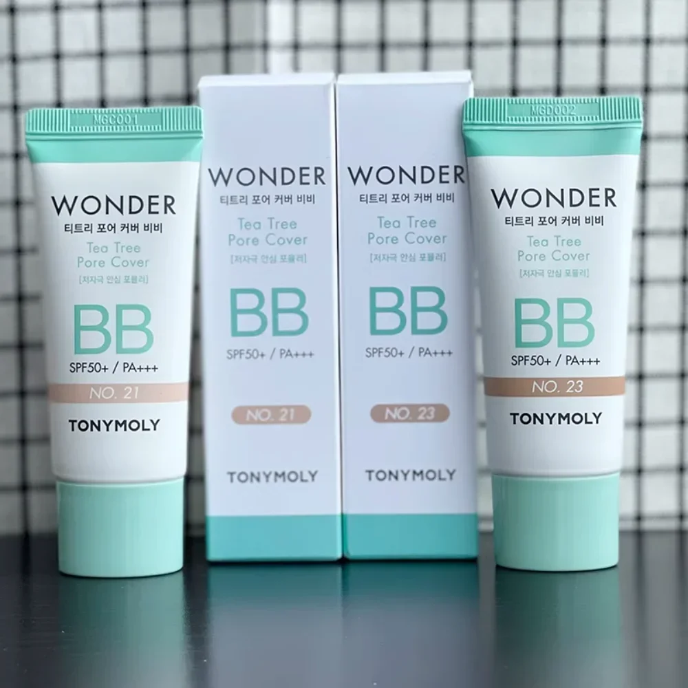 

Корейский крем Tonymoly Wonder Tea Tree Pore Cover BB крем-основа 30 мл SPF50 + PA +++ консилер для жирной кожи водостойкая косметика для макияжа