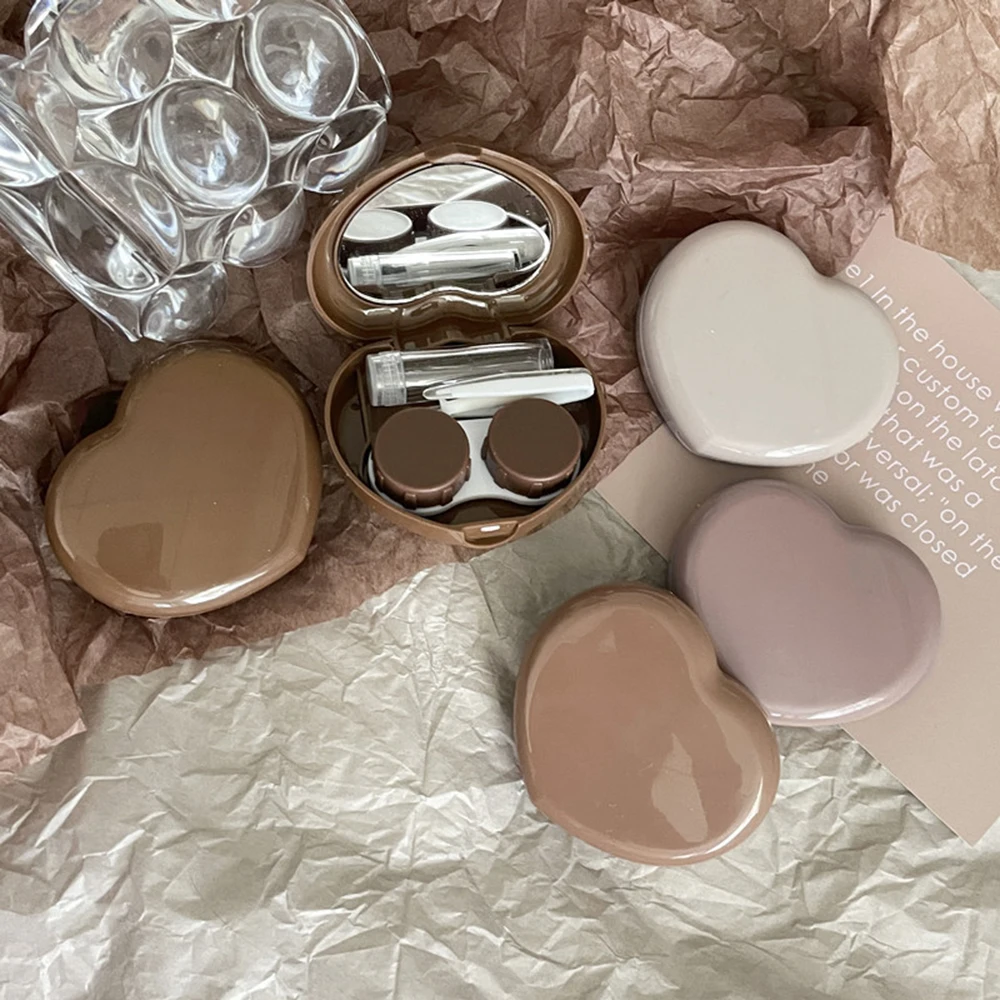 

Portable Lens Container Eye Care Container Contact Lens Cover Storage Mini Case Lens Holder Contact Lens Case Travel Pocket