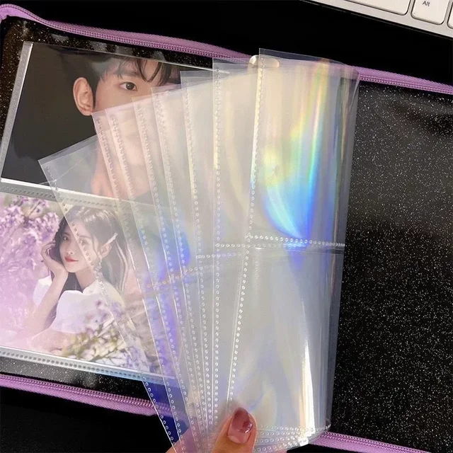 10 pièces Album Photo Pages intérieures A5 Kpop classeur porte-carte Photo classeur incrustation carte idole recueillir livre Page intérieure Ş  6