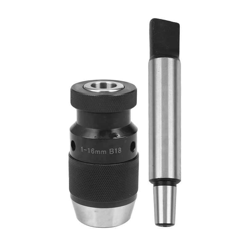 

Self Tighten Keyless Drill Chuck Shank Morse Taper 1-16Mm MT3 B18 Light-Duty Hand Tightening Drill Chuck