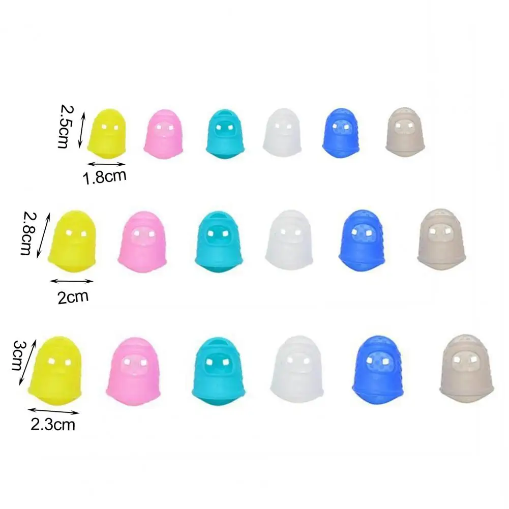 5Pcs Fingertip Breathable Elastic Silicone Strong Construction Finger Cover for Kids