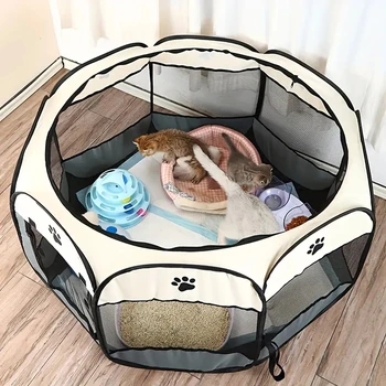 Foldable Octagonal Pet Pen 1
