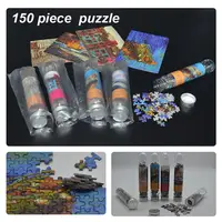 Mini Education Brain Assemble Toy Beautiful Scenery Puzzle Game DIY Jigsaw for Adults Kids Test Tube Jigsaw Puzzle 1