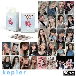 50 Cards / Set Kep1er New Album Laser Card Lomo Card Girl Group Print Photo Card Beautiful Photo Fan Girl Gift Small Card Kpop