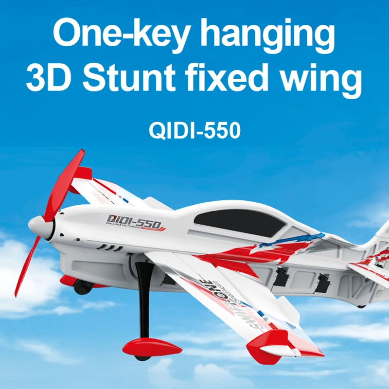 Qidi550 Rc Aereo 2.4G Telecomando Aereo Motore Brushless 3D Stunt Glider Epp Schiuma Volo Aereo Giocattolo Per Bambini Adulti
