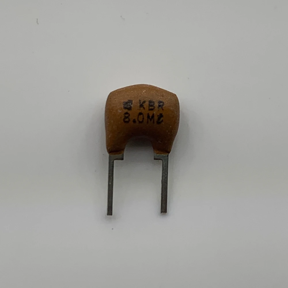 100PCS/ ceramic crystal oscillator KBR-8.0M 8.000MHZ 8M original straight plug two-pin resonator spot