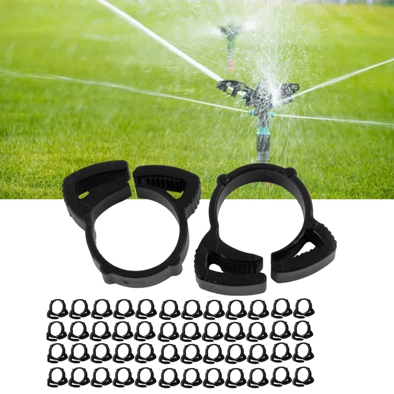 50PCS PE 파이프 클램프 Φ20 관개 파이프는 WaterJAS를 방지하기 ..