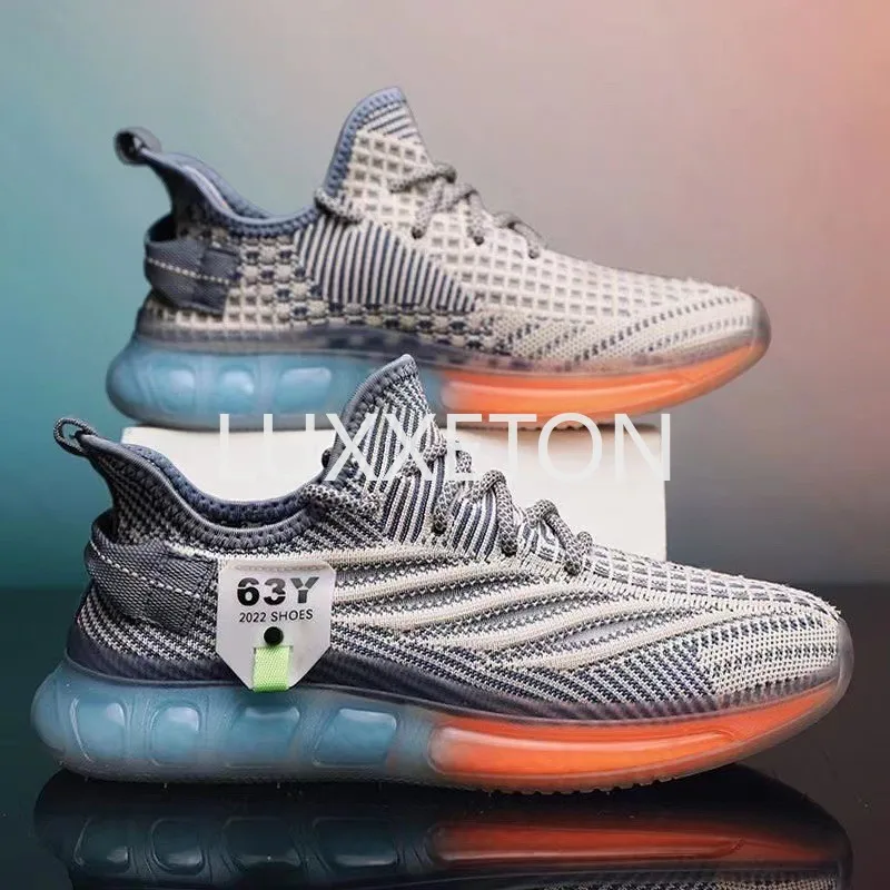 Men Mesh Breathable Vulcanized Shoes Spring New Breathable Lightweight Running Men Thick Soled Walking Gym Casual Sports Shoes 2