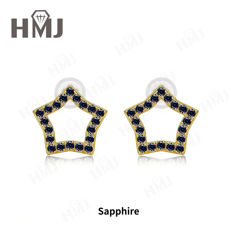 925 Sterling Silber Ohrringe mit Laborgezüchteten Bunten Steinen & Moissanit VVS1 Rundschliff Modeschmuck für Frauen Jubiläumsgeschenk – Detail 5
