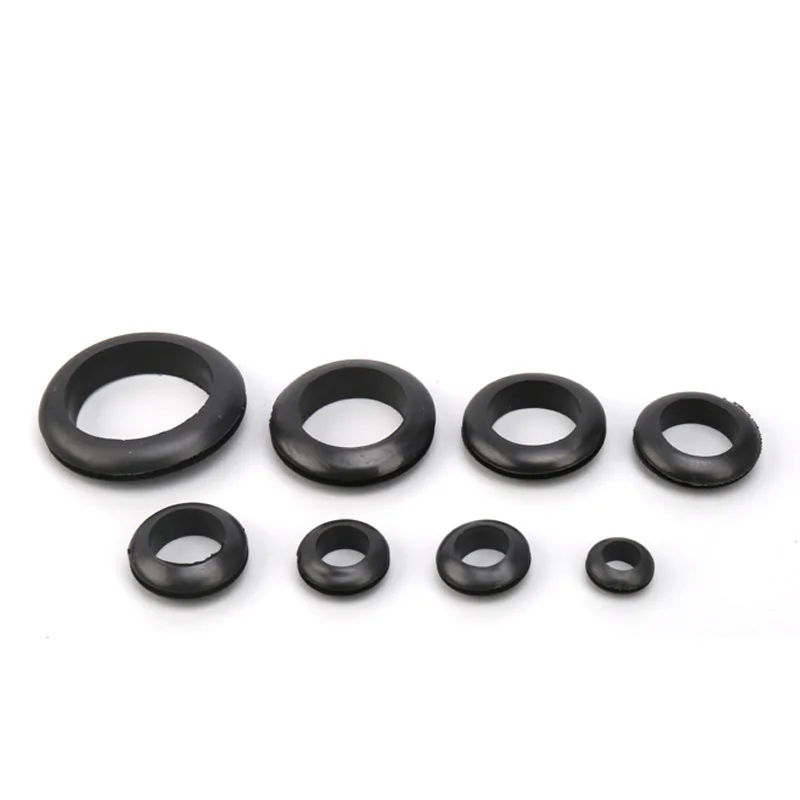 Rubber Seal Ring Oil Sealing Grommet Gasket Wire Cable Hole Protection Ring Shim Washer Hardware 3~80mm Thickness rubber seal ring