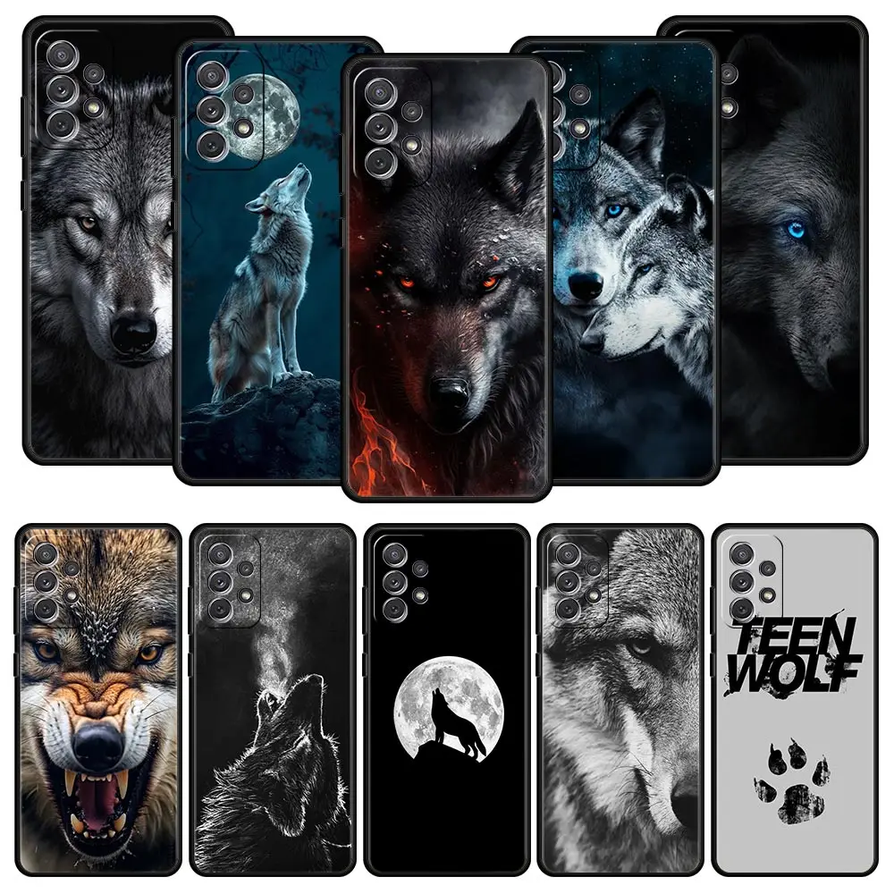 Wolf Design Protective Phone Case - Artistic Wild Spirit Cover