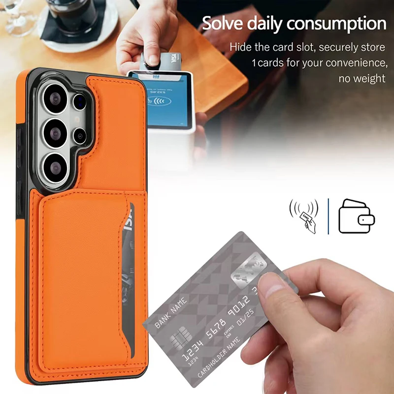 Multifunctional Magnetic Card Holder Phone Case with Enhanced Protection