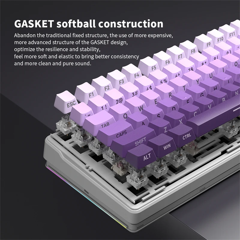 mao ZIFRIEND ZT99 Wired Gaming Mechanical Keyboard White Lighting Hot