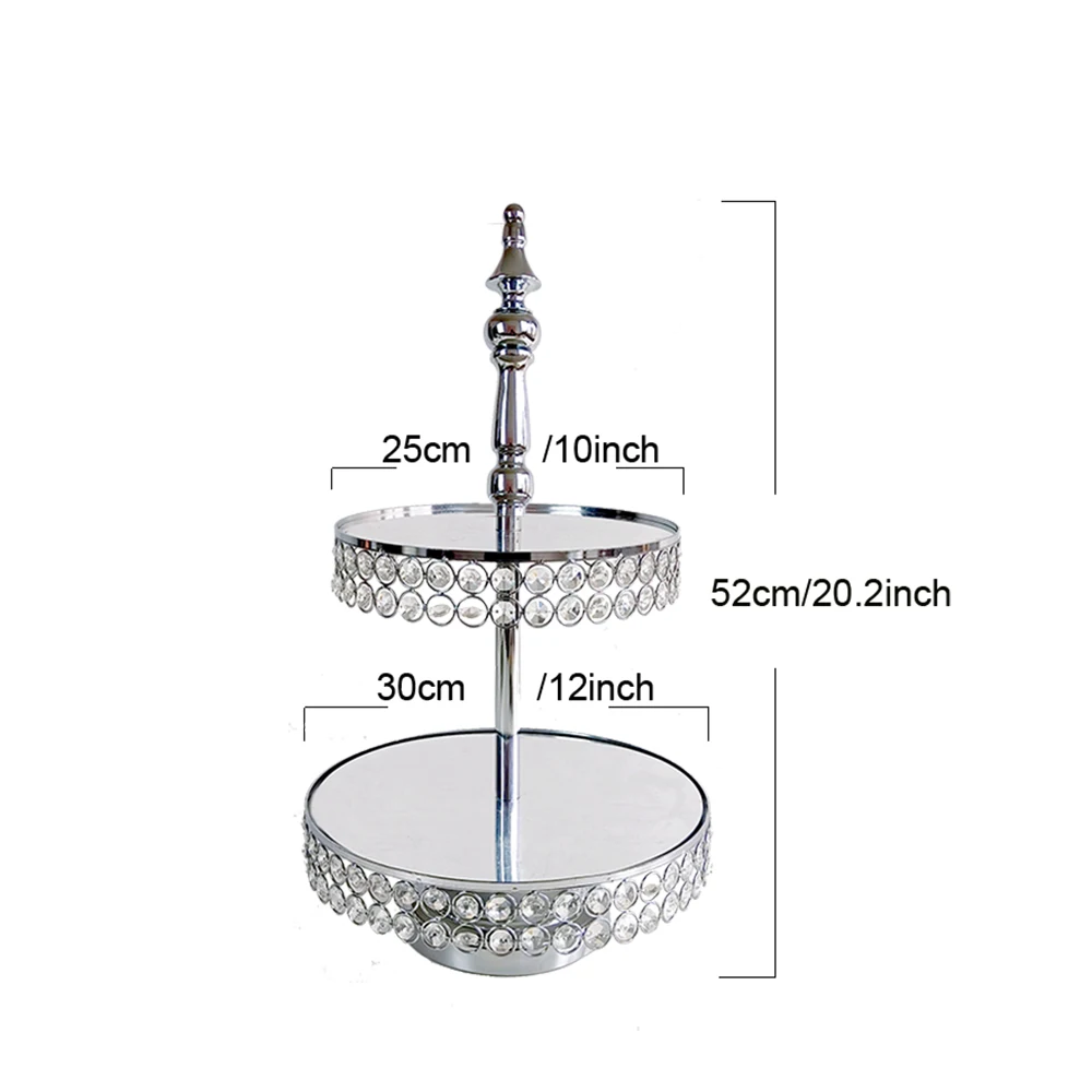 Set di alzate per torte dorate, vassoio rotondo in metallo dorato, alto supporto per cupcake e dessert, per casa, matrimonio