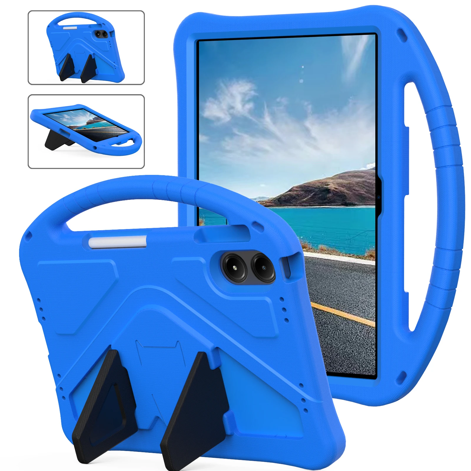 Kids Shockproof EVA Case with Foldable Kickstand and Hand Holder