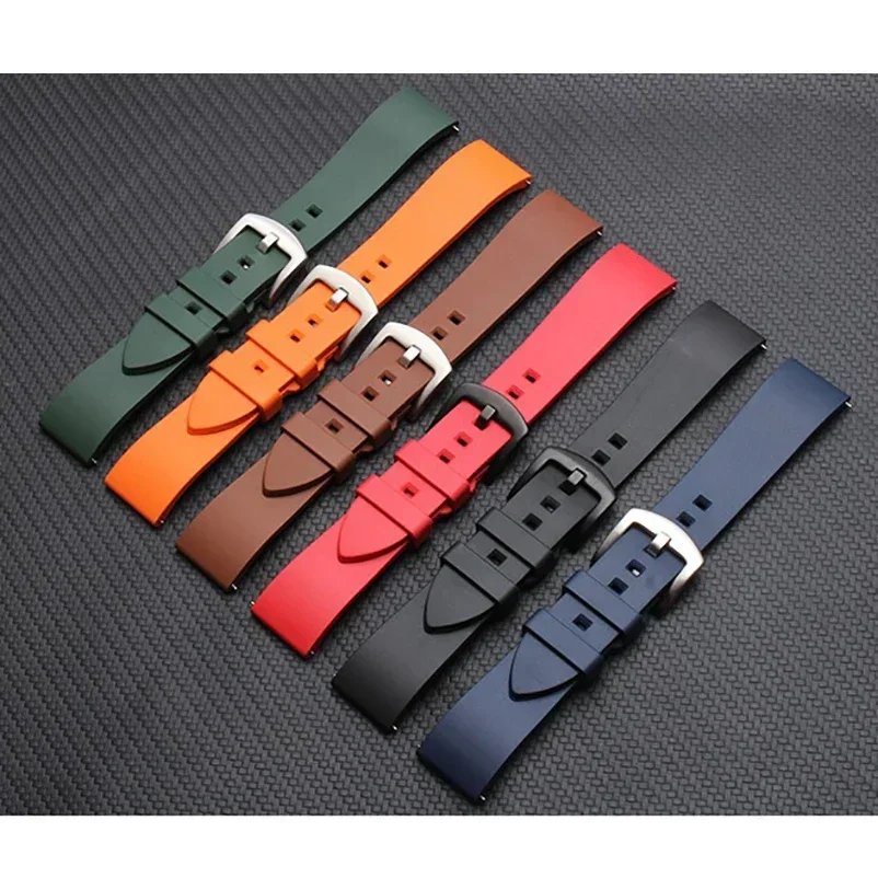 Quick Release Silicone Watch Band - Versatile Rubber Strap