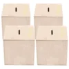 4 Pcs Children's Piggy Bank Toys Paint Your Own Unfinished Coin for Kids Multi-function Money Boxes 1