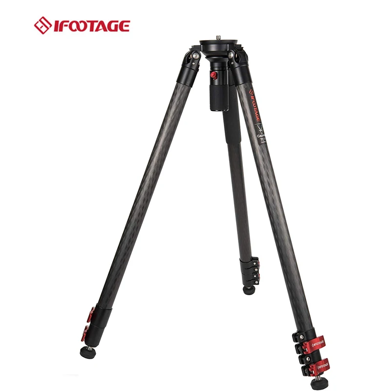 Treppiede Per Videocamera Ifootage Tc 7 In Fibra Di Carbonio Con Quick Fastbowl, Carico Massimo 19.8 Libbre, Compatibile Con Canon, Nikon, Sony D