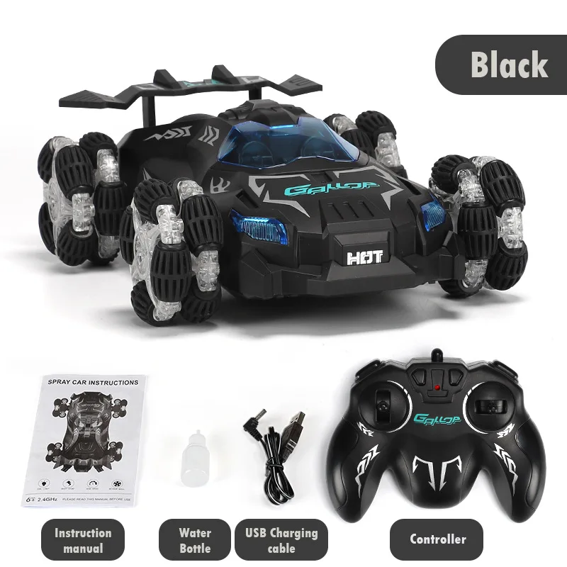 RC 1203B drift spray racing car high-speed light music 2.4g remote control children's electric charging toy RC car model 2