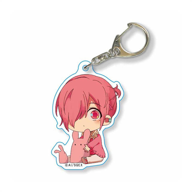 Anime Toilet-bound Hanako-Kun Keychain Romantic Card Design Acrylic Pendant Key Ring Jibaku Shounen Hanako Kun Key Holder