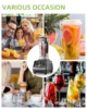 BioloMix 3HP 2200W Heavy Duty Commercial Grade Timer Blender Mixer Juicer Fruit Food Processor Ice Smoothies BPA Free 2L Jar 6