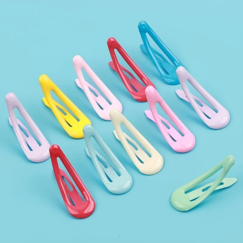 Colorful Minimalist Hair Clips - Vibrant & Stylish Daily Accessories (Random Colors)