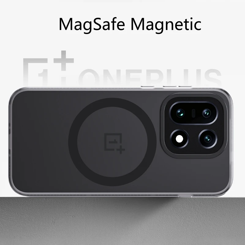 Luxury Matte Transparent Magnetic Case with Camera Protection