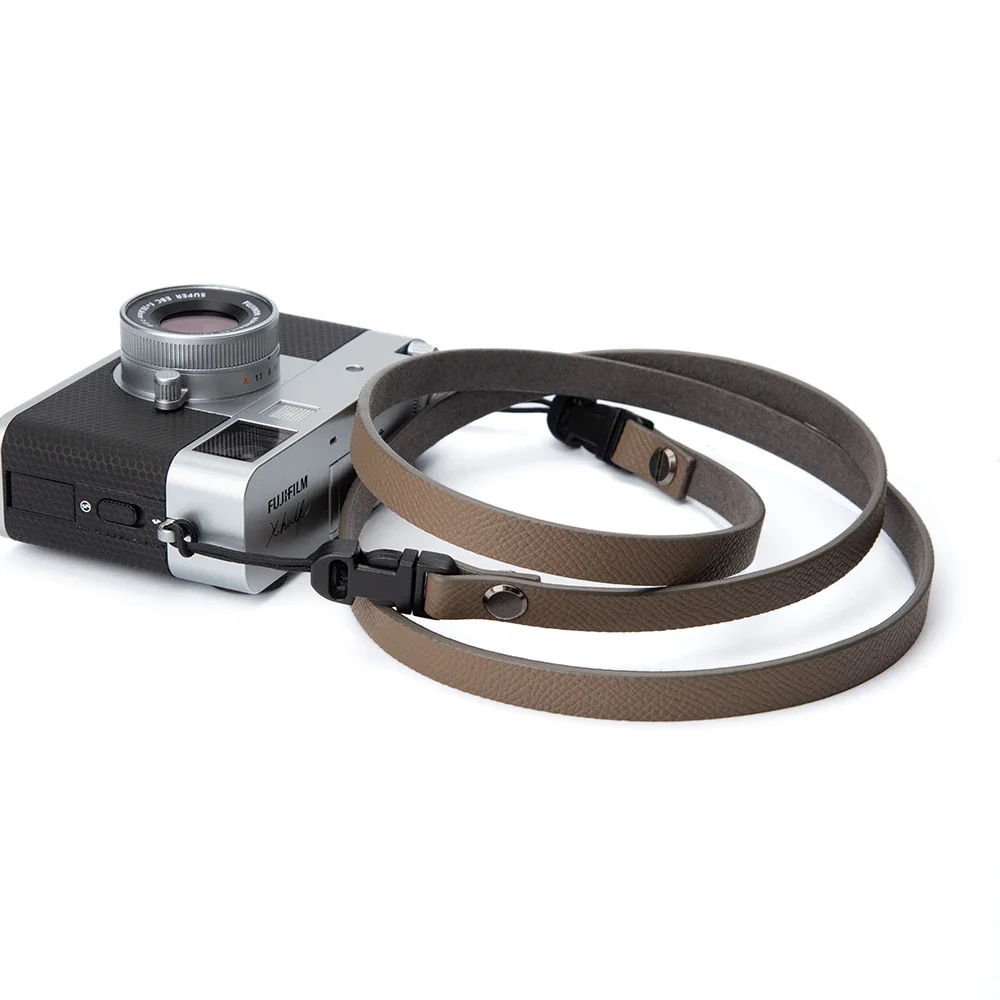 Premium Leather Camera Strap with Quick Release for DSLR & Mirrorless Cameras