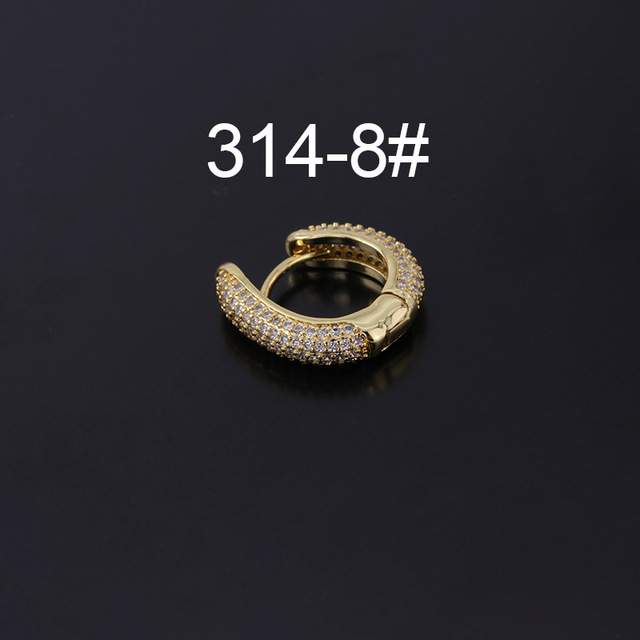 Punk Irregular Rivet Hoop Earrings for Women 2021 Trendy Jewelry Piercing Heart Pendant Earring for Teens