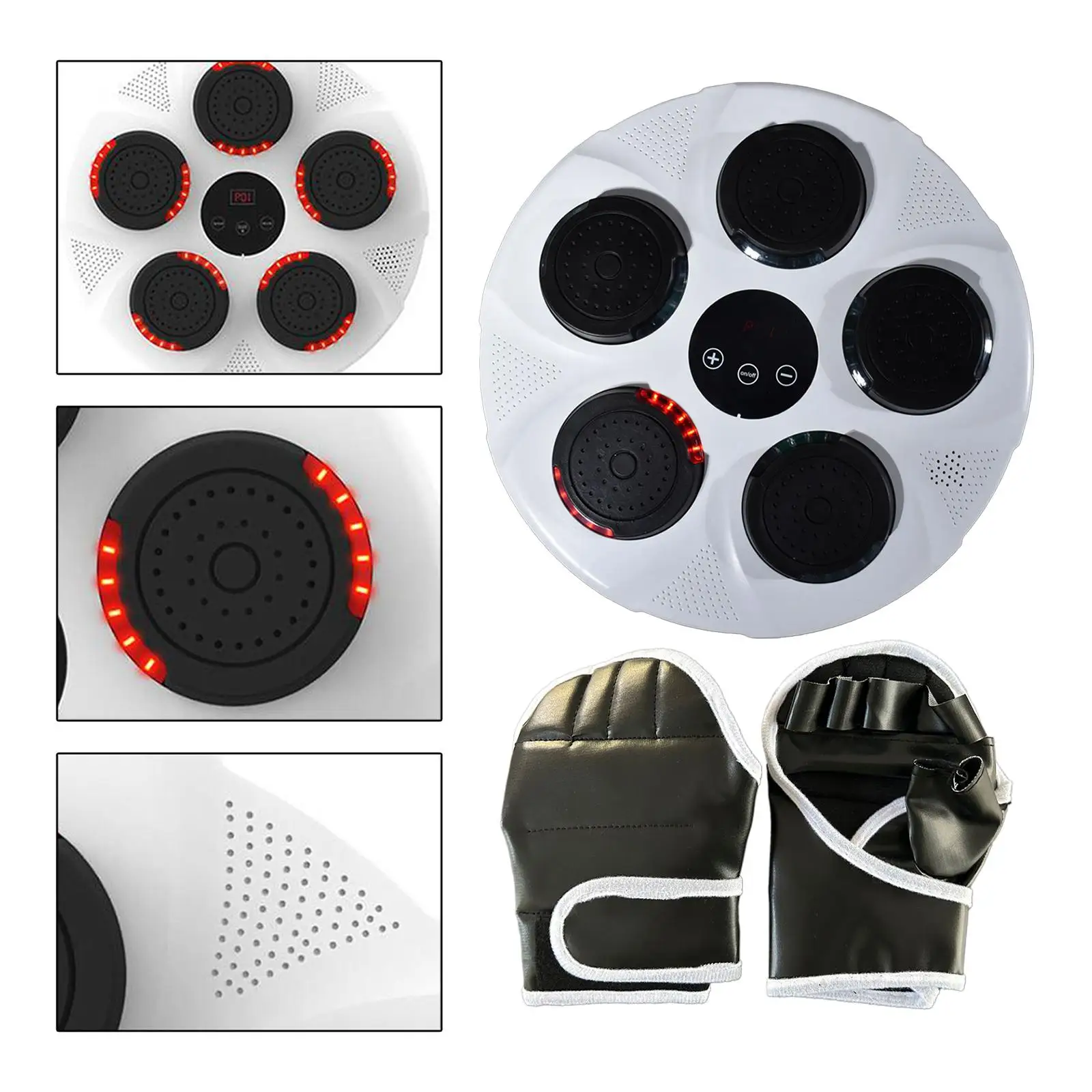 

Music Boxing Machine Electronic Boxing Target Lighted Boxing Trainer for Improves Agility Home Gym Practice