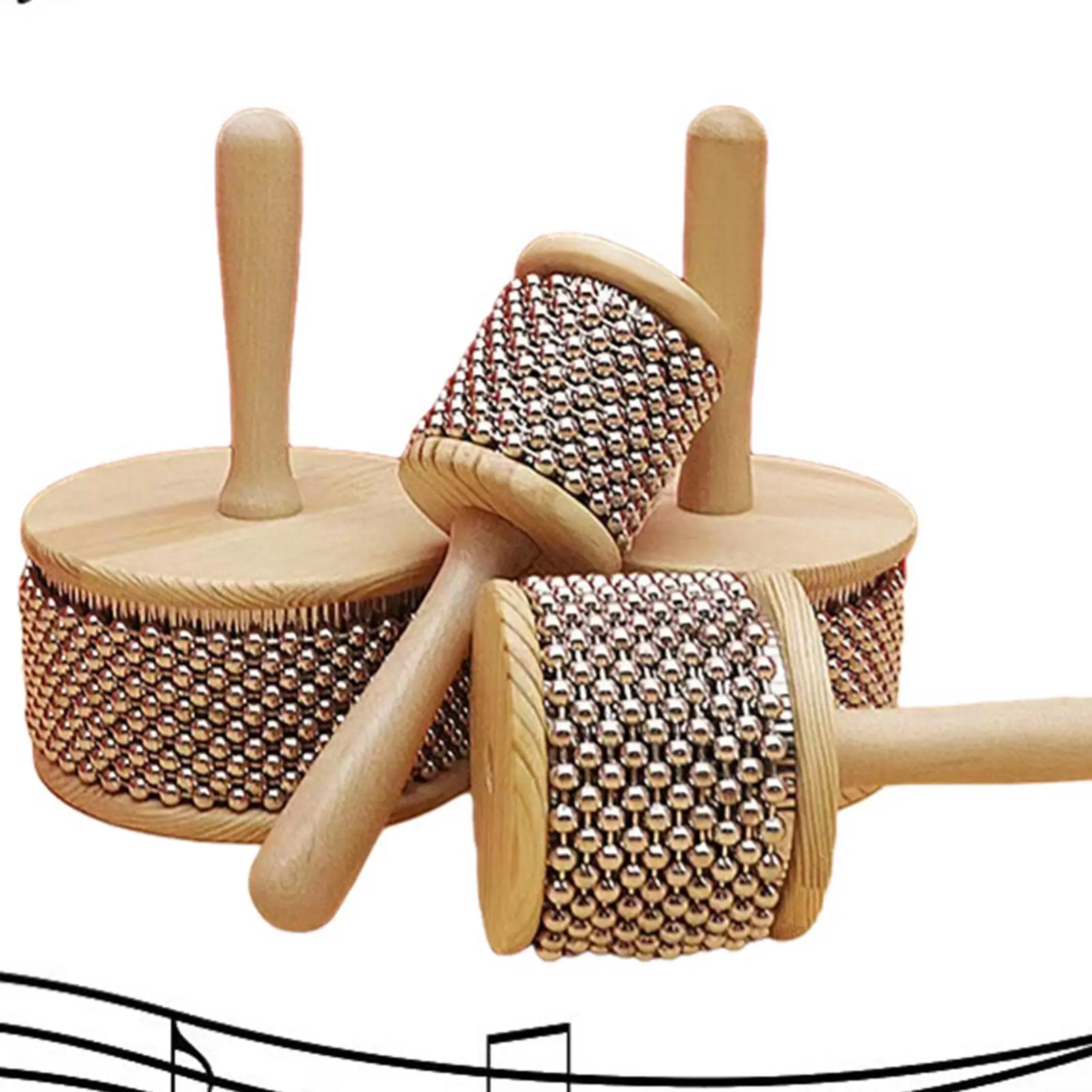 Wooden Cabasa Hand Shaker Percussion Instrument Fun for Music Education Band