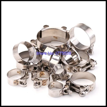 Universal Stainless Steel Exhaust Clamp - Adjustable For 48mm To 85mm Pipes, Slip-On Style, 2-Year Warranty
