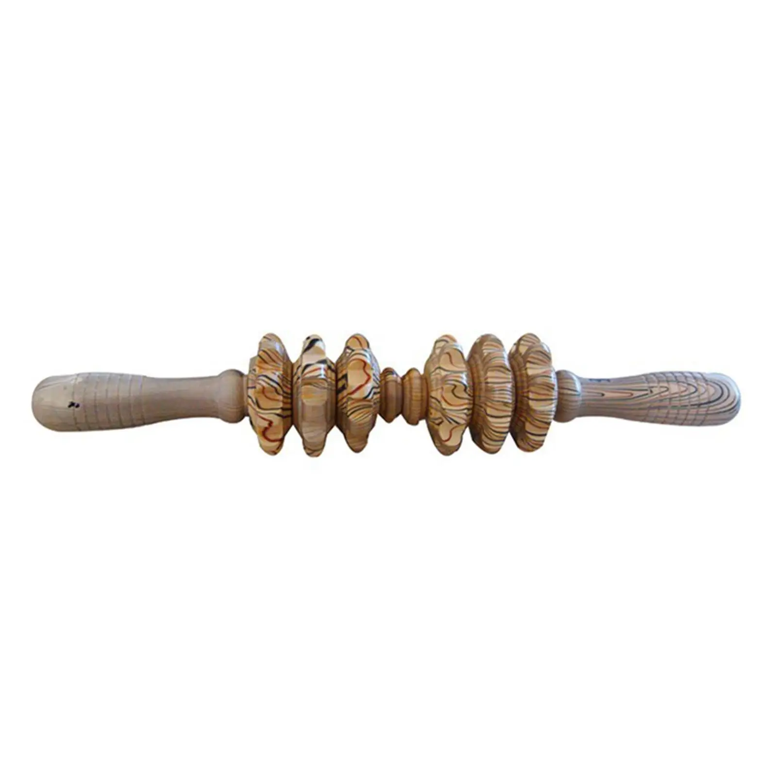 

Roller Massager Muscle Relaxation Roller 34cm Length Wooden Abdominal Roller Manual Massage Tool for Legs Shoulders Back Feet