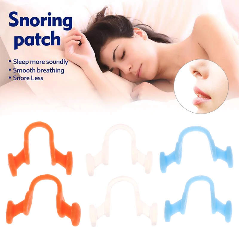 Anti Snore Nasal Dilator Silicone Nose Clip Stop Snoring Aid Device