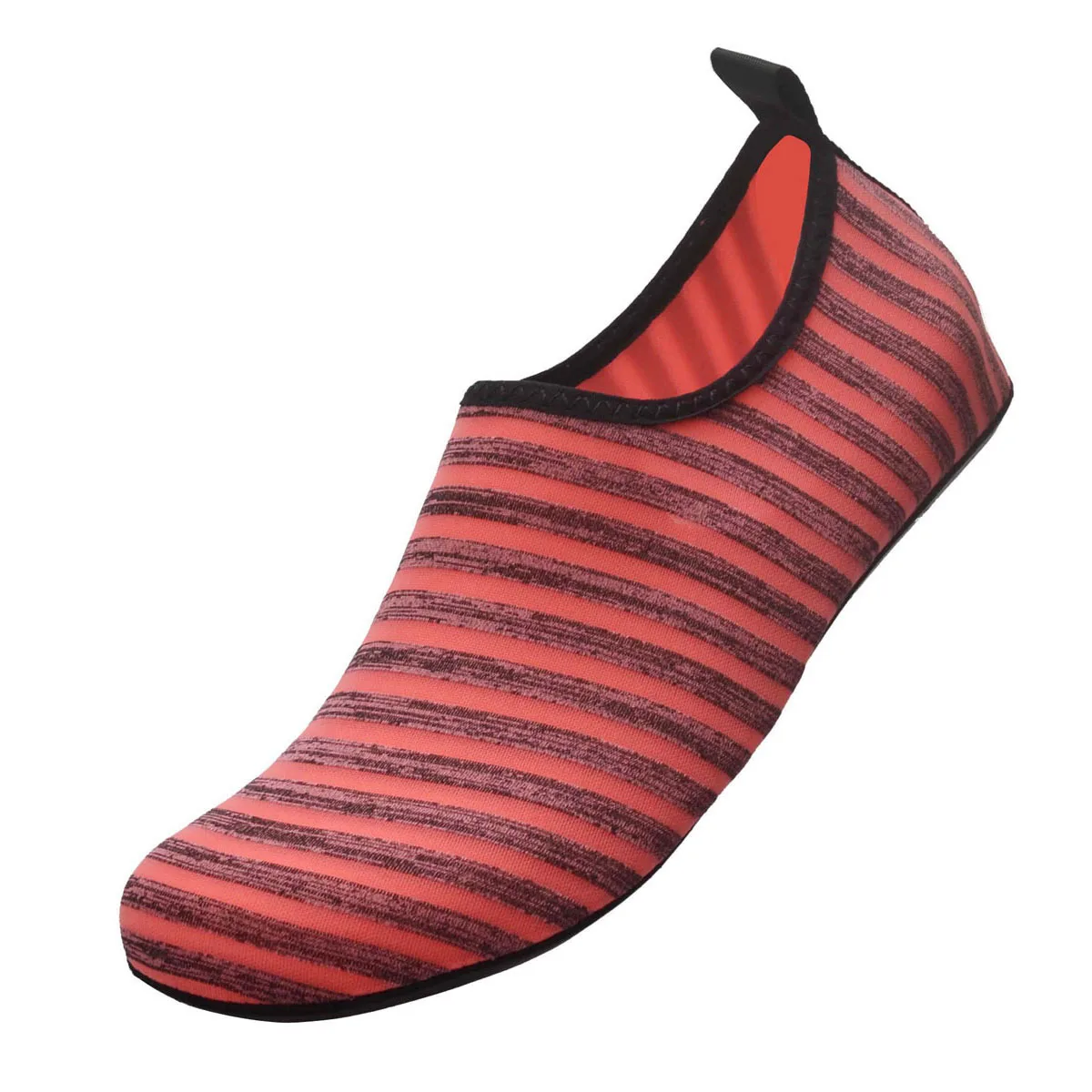 Water Shoes Women's Men's Lovers Barefoot Outdoor Wading Swimming Diving Snorkeling Beach Yoga Bathing Slip on Boot Stripe Print