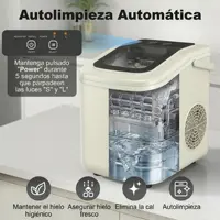 Machine à glaçons autonettoyante Homcom 12 kg/24h, 9 glaçons prêts en 7 minutes 6