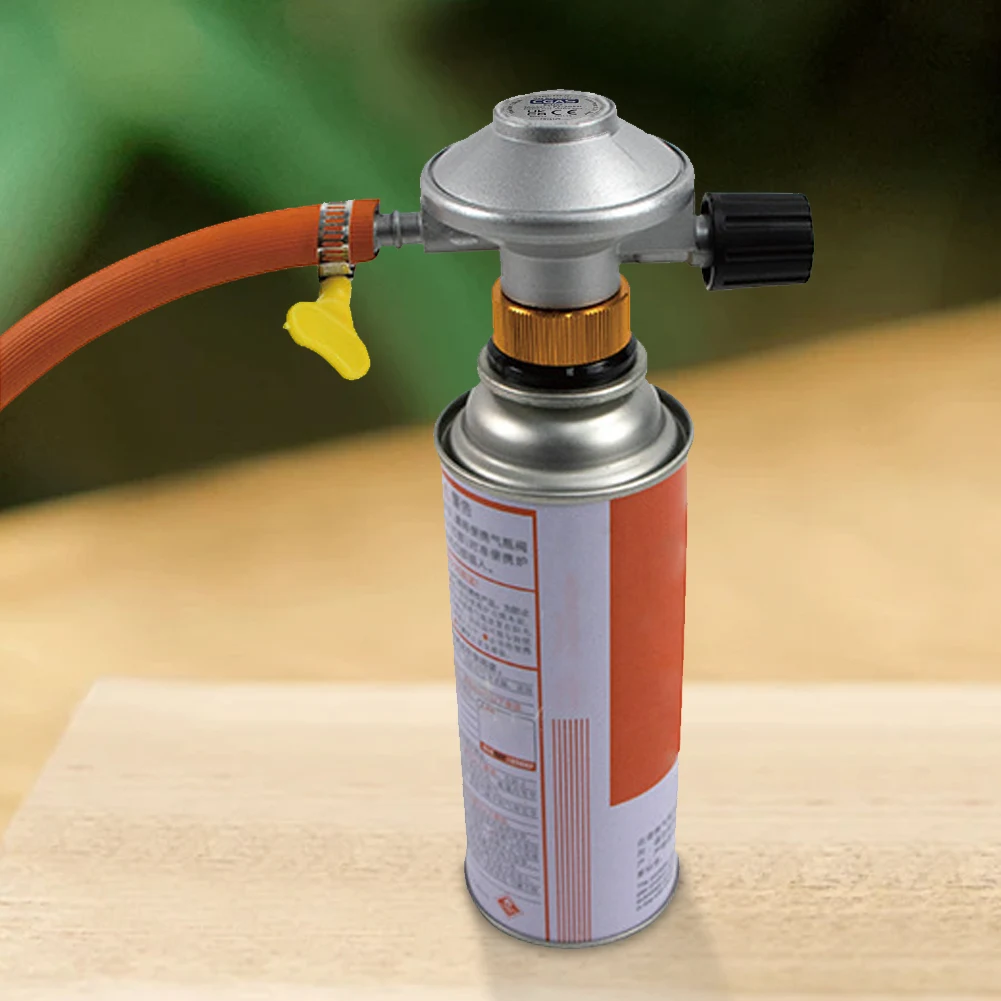 Low Pressure Gas Regulator Barb Hose Connection 7/16 Inch Propane Disposal Bottle Connection Regulator Kit Disposal Bottle Valve