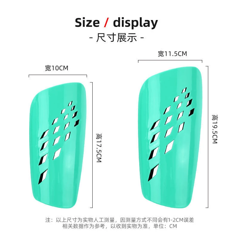 Football Shin Guard Adults Kids Professional Soccer Leg Guards Hard Diamond Shaped Breathable