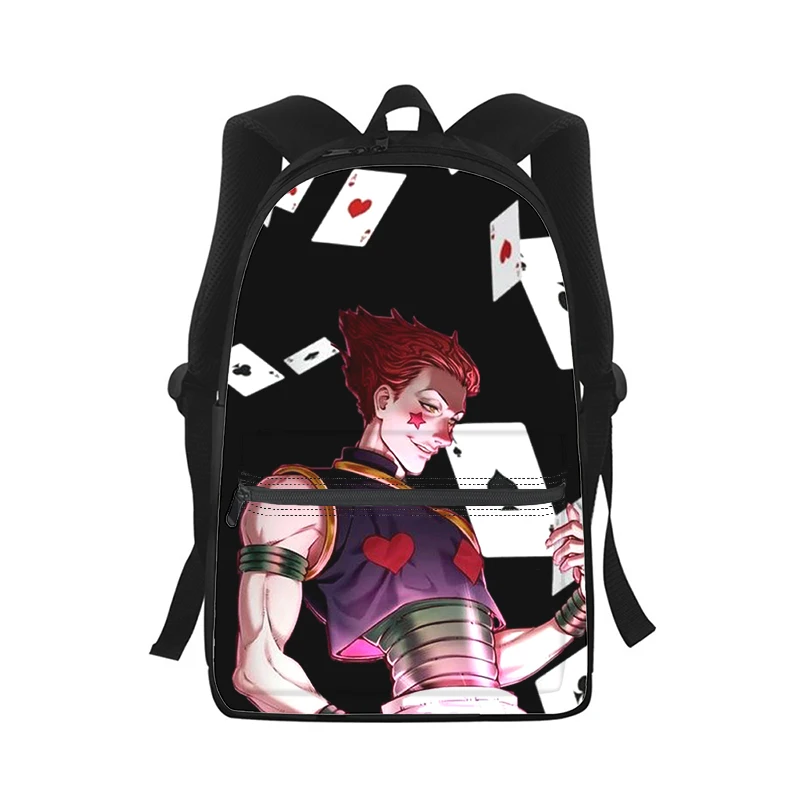 Hisoka HUNTER×HUNTER anime Men Women Backpack 3D Print Fashion Student School Bag Laptop Backpack Kids Travel Shoulder Bag hunter×hunter anime men women backpack 3d print fashion student school bag laptop backpack kids travel shoulder bag