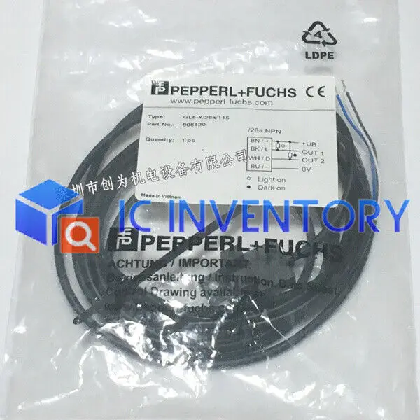 

1PCS NEW Pepperl+Fuchs GL5-Y/28A/115 Photoelectric switch