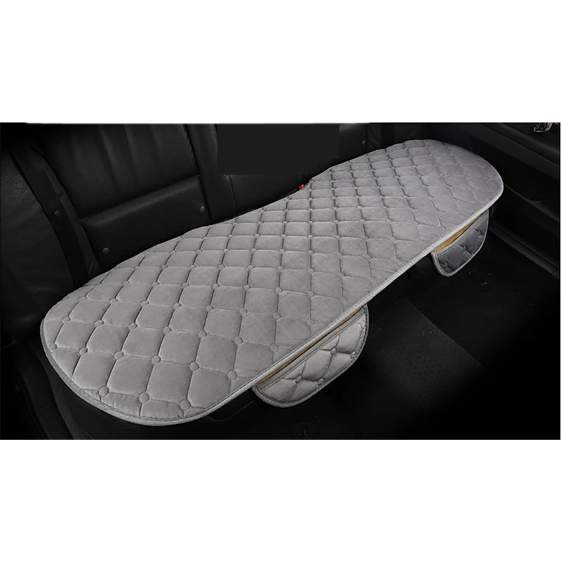 Luxurious Plush Car Seat Cover - Anti-Slip Soft Cushion & Auto Chair Protector Pad