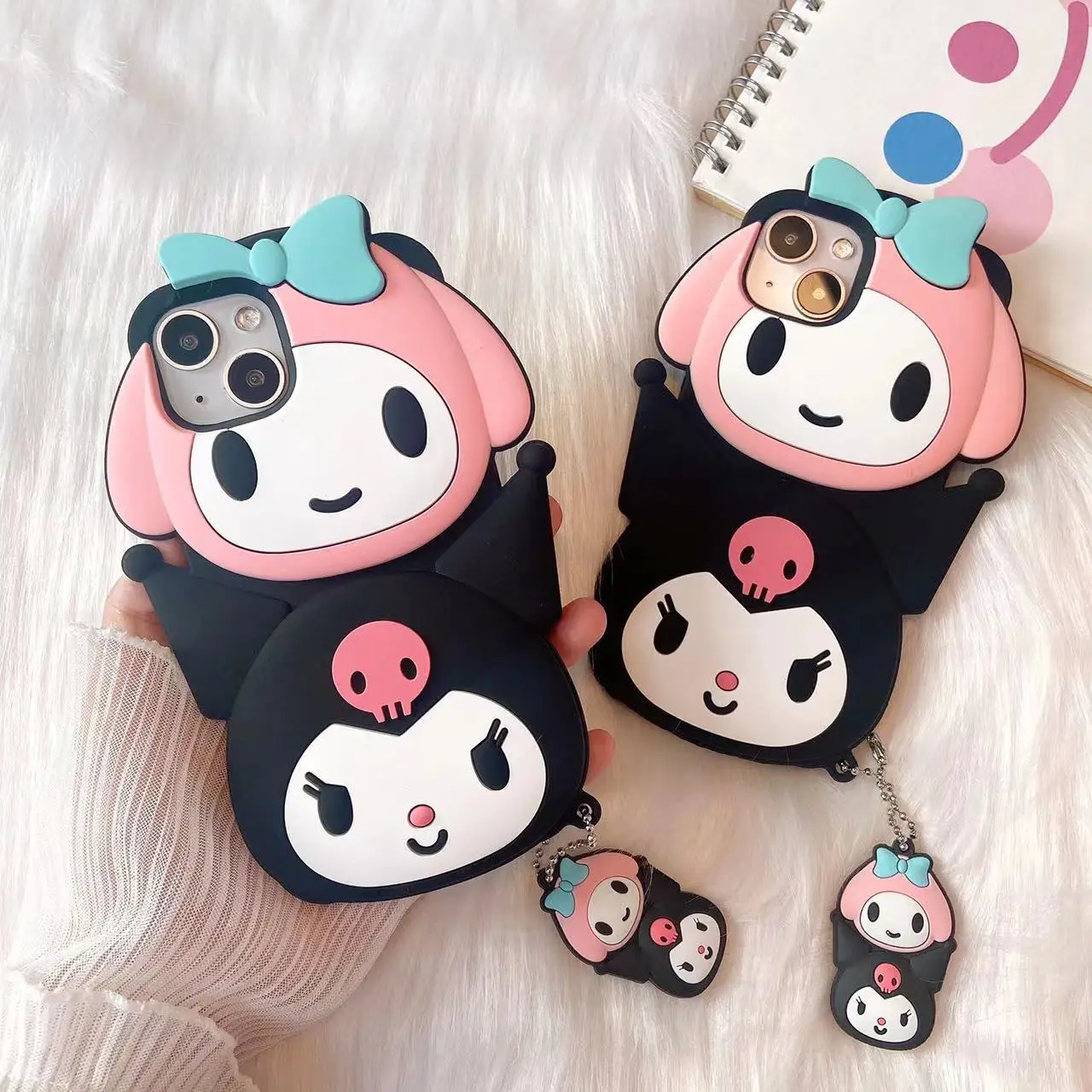 Телефон Sanrio, яркий, мультяшный, милая девушка, сердце, Дженга, Kuromi  Melody для 6 Apple 13/12/11promax, телефон, телефон, планшетофон 7/8p |  AliExpress