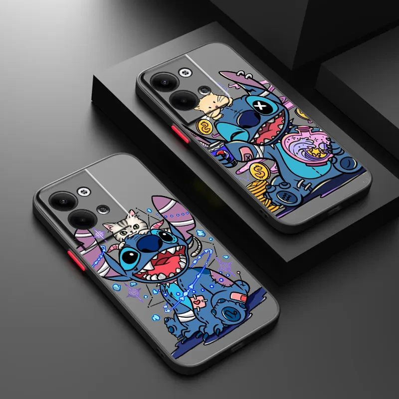 

Love Stitch Lilo Angel For OPPO Realme GT Neo Q5 Q3S Q3T Master 8 7 6 Lite Pro Frosted Translucent Hard Phone Case Coque Capa