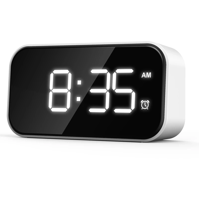 

Digital Alarm Clock For Bedrooms, Bedside Clock With 6 Levels Of Brightness, Snooze,