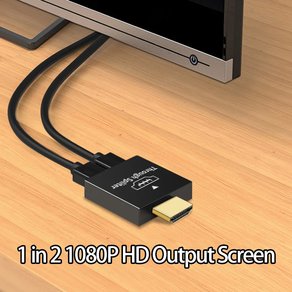 HDMI 호환 스위처 오디오 수 2X HDMI 호환 암 스플리터, PC용 Hd 출력 화면 동기화 장치, 1 in 2 1080P