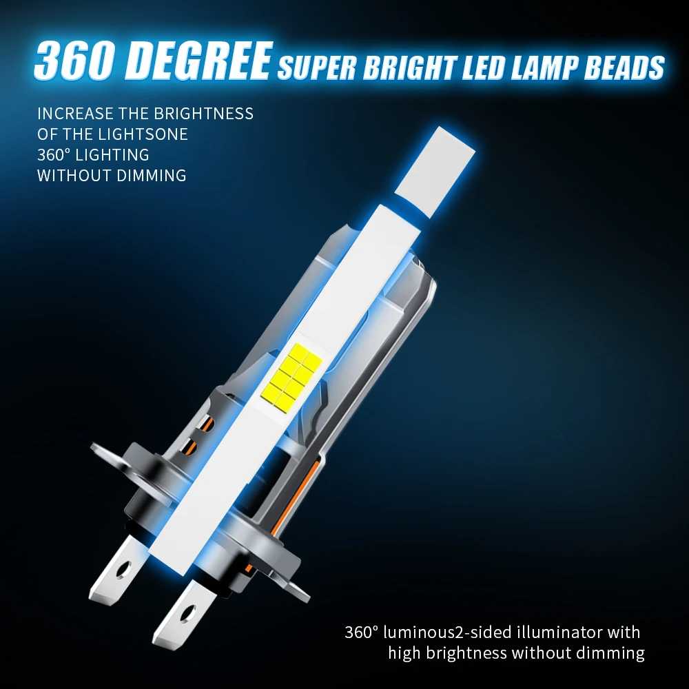 High-Performance Halogen-Equivalent LED Auto Headlight 55W