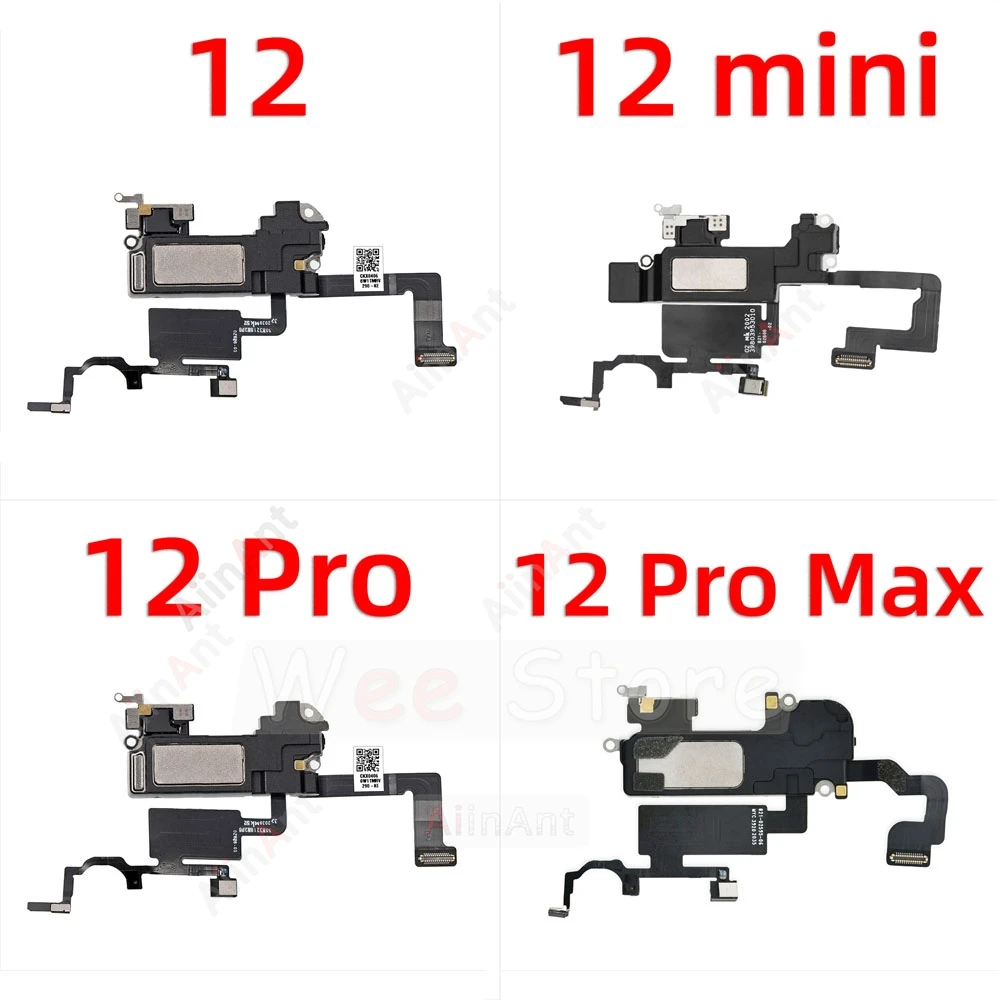 Earpiece Speaker Flex Cable For iPhone X Xs 11 12 Pro Max XR Proximity Sensor Sound Phone Parts