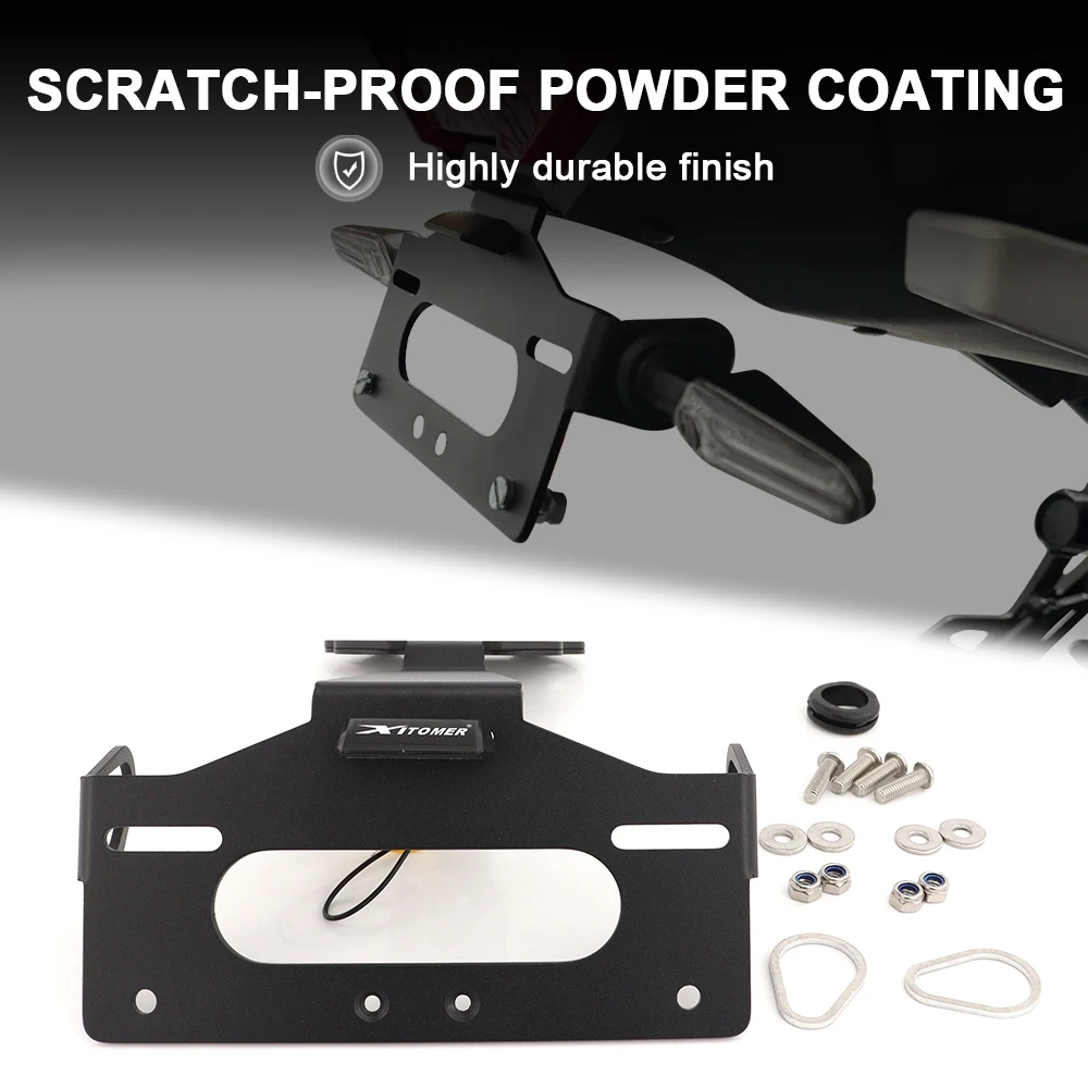 Plaque D'élargissement Pour Béquille Latérale Yamaha Tracer 9/7 GT - Couleurs Au Choix - Pour Sol Meuble, Herbe, Sable - 3