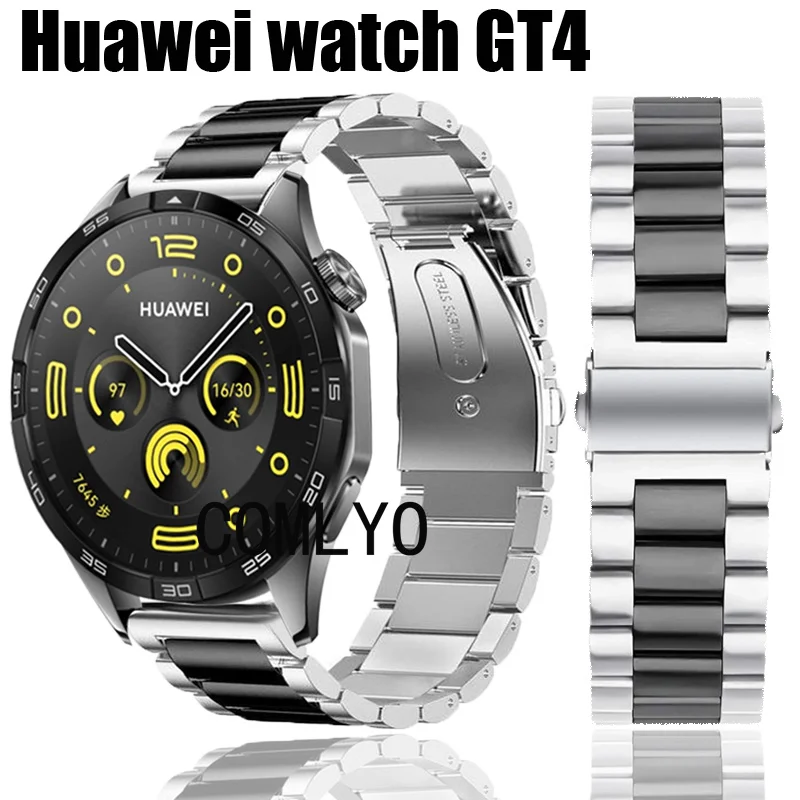 Correa para reloj inteligente Huawei Watch GT 4, pulsera de Metal de acero  inoxidable, 46MM, 41MM, hombre y mujer - AliExpress