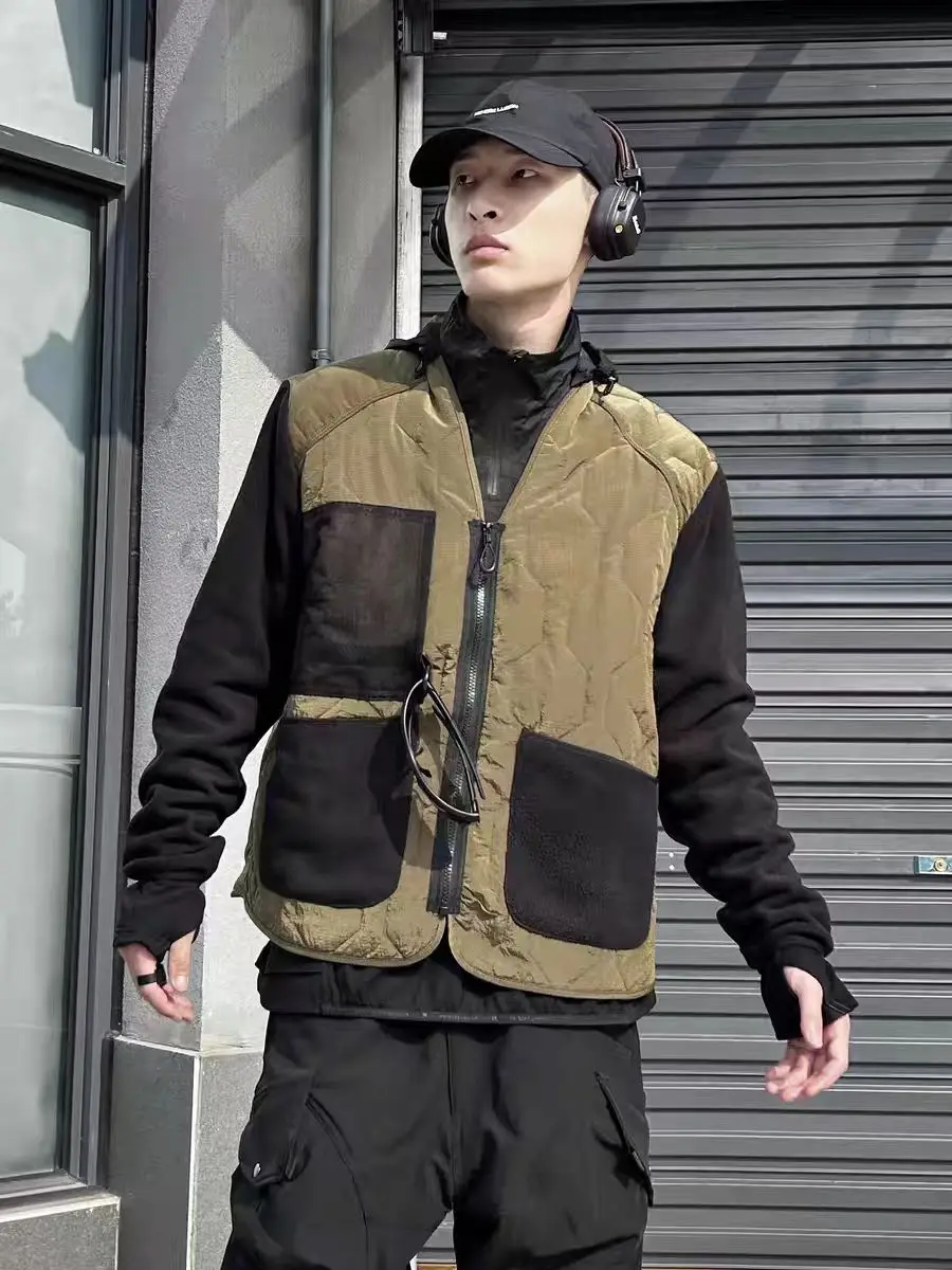 Whyworks 24aw Insulated inner jacket stitching materials 3 pockets ykk zipper techwear aesthetic gorpcore 5